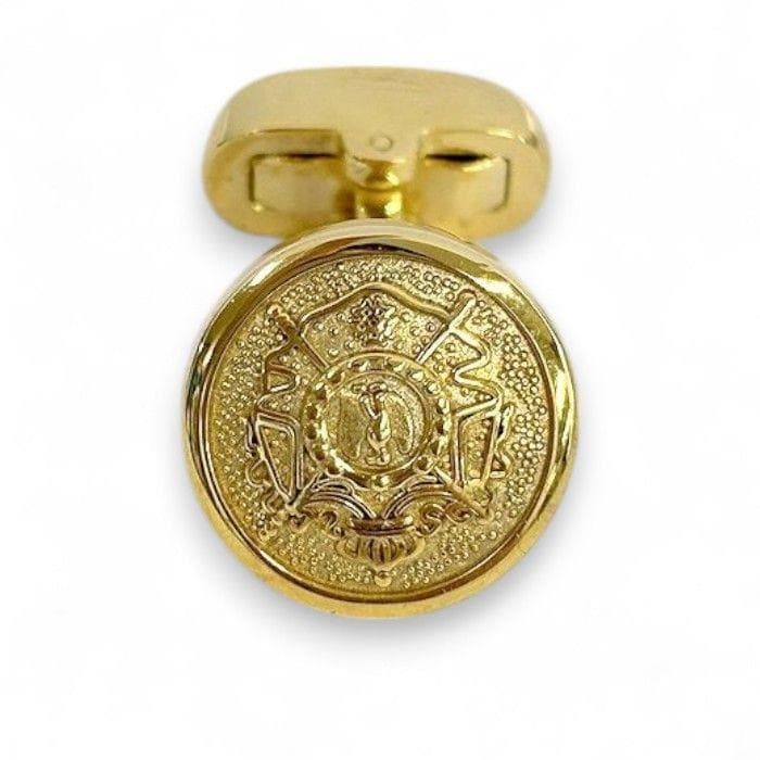 ヘンリープール 英国製 刻印入り カフリンクス カフスボタン スウィヴル式 金