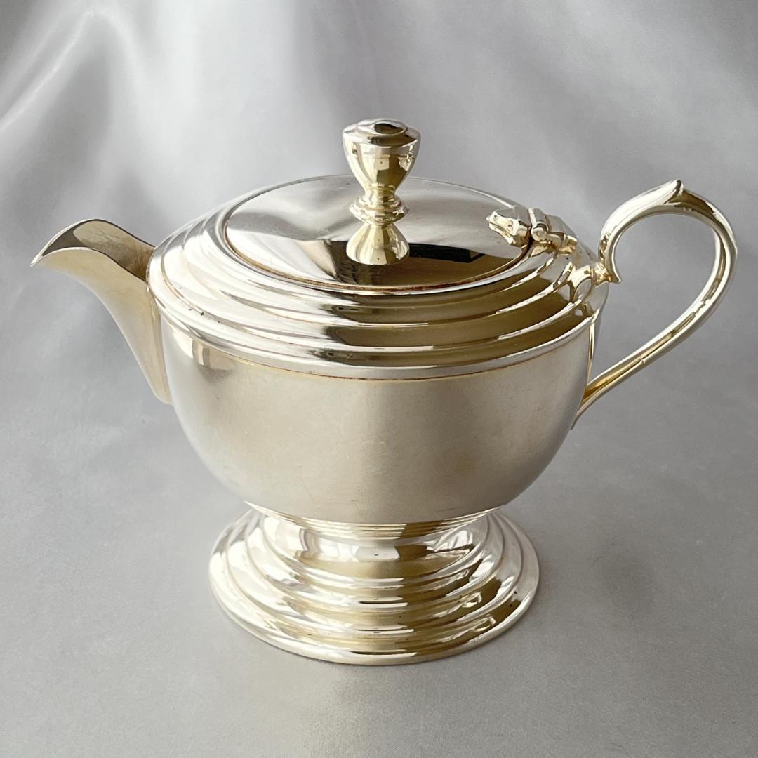 【SILCRAFT】 アール・デコ ティーサービス 4点 ティーポット