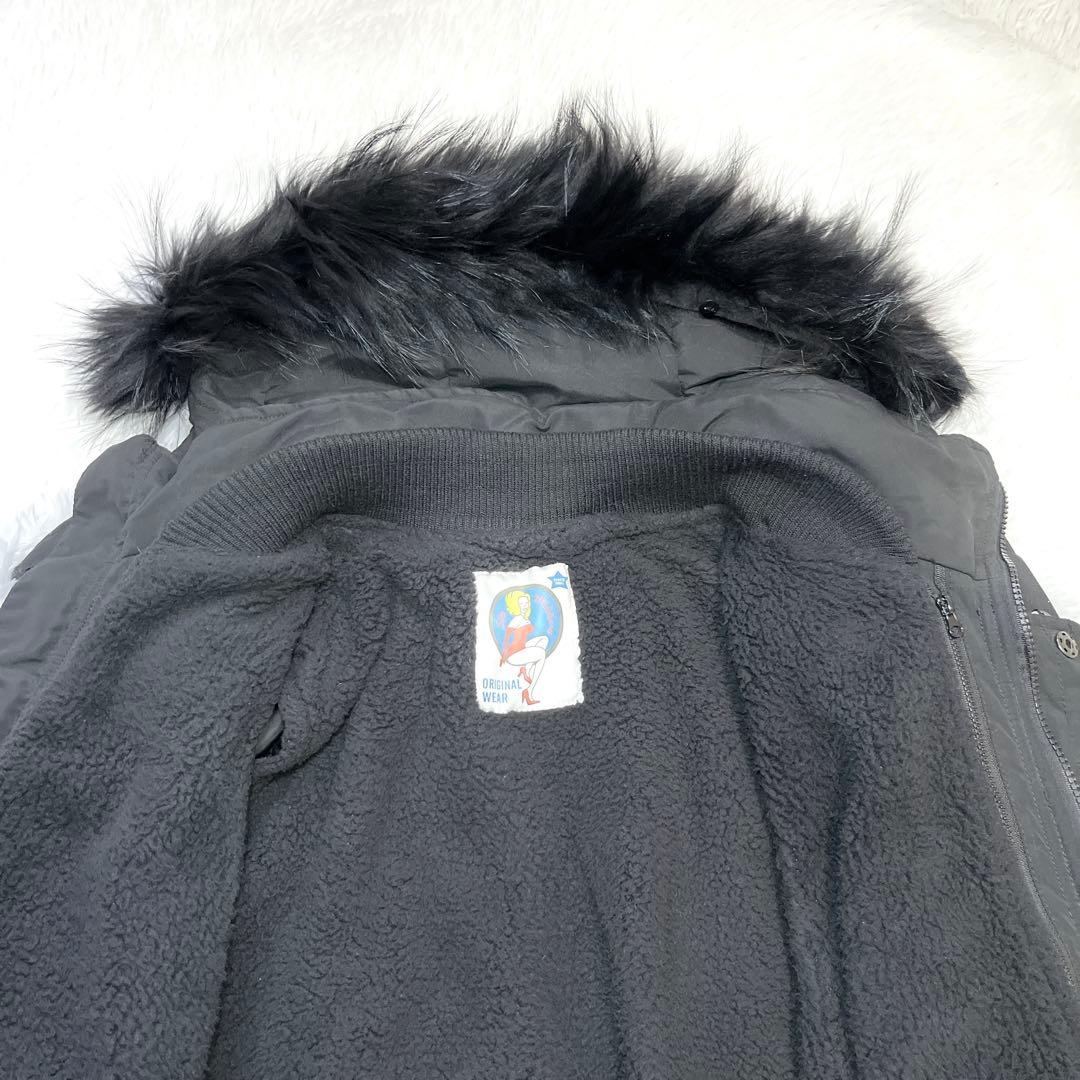 SLY N3B ダウン ボアライナー ラクーン 中綿 黒 ミリタリー y2k