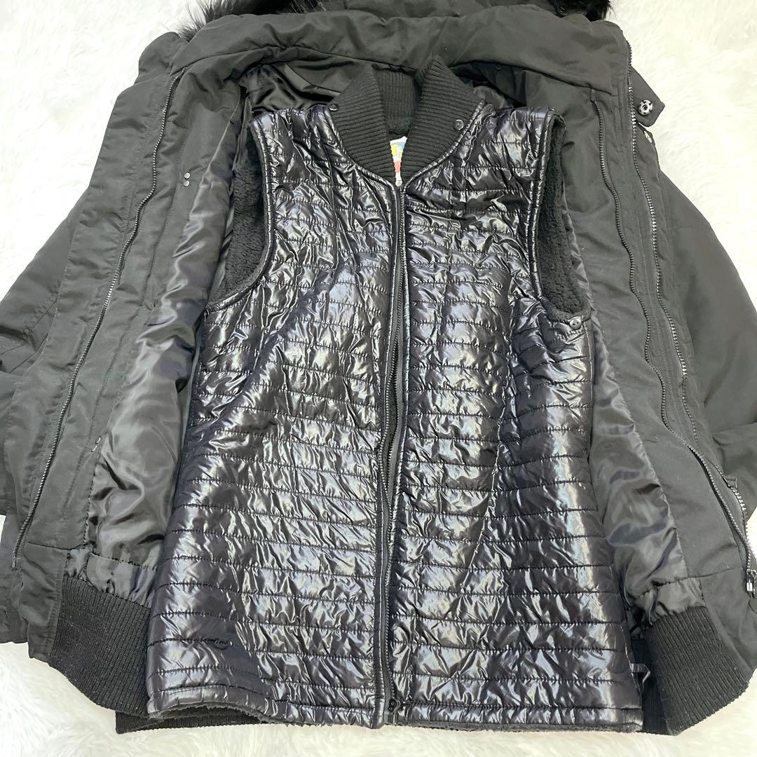 SLY N3B ダウン ボアライナー ラクーン 中綿 黒 ミリタリー y2k