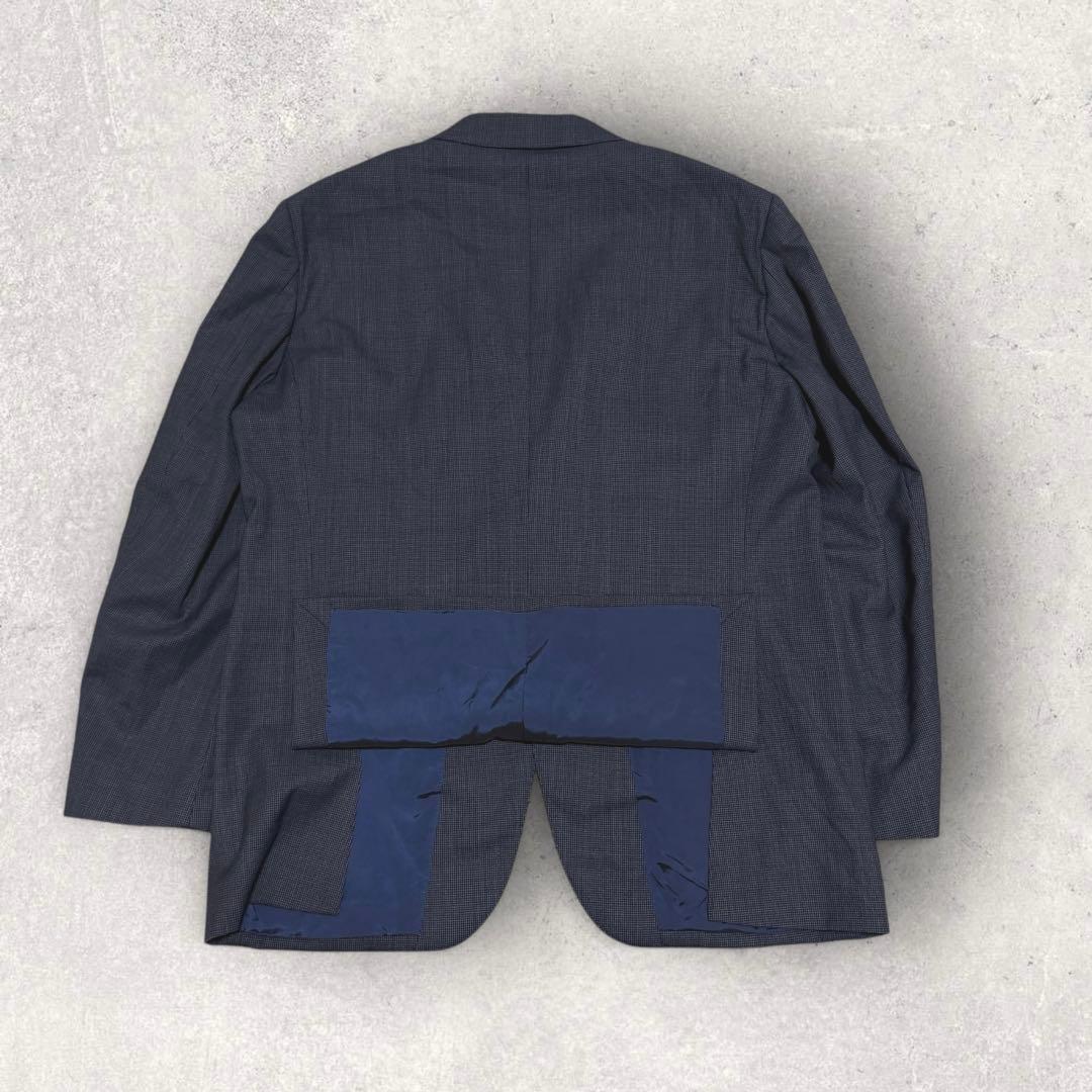 ユニバーサルランゲージ　セットアップ　３ピース　段返し　千鳥柄　XL相当