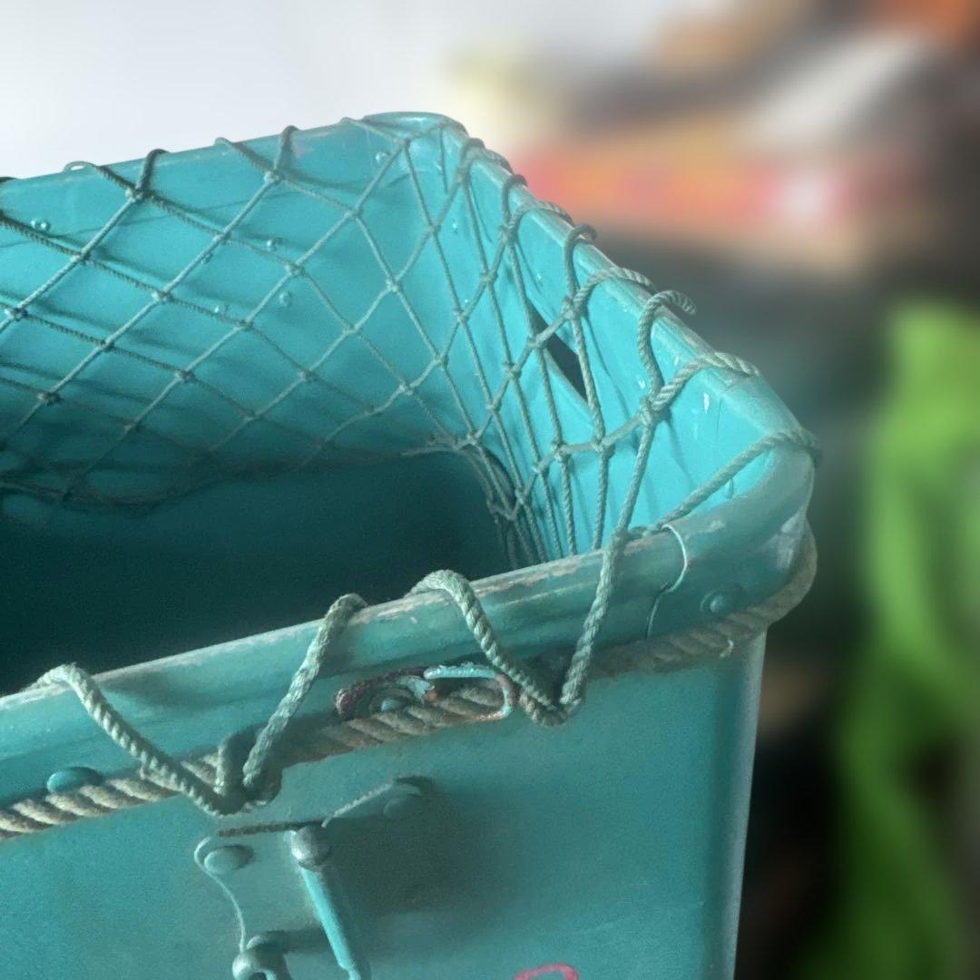 リ*ク様 牛乳石鹸 ボテ箱 COW BRAND 網付き 収納箱 昭和レトロ　アン