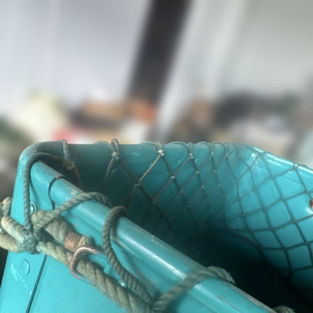 リ*ク様 牛乳石鹸 ボテ箱 COW BRAND 網付き 収納箱 昭和レトロ　アン