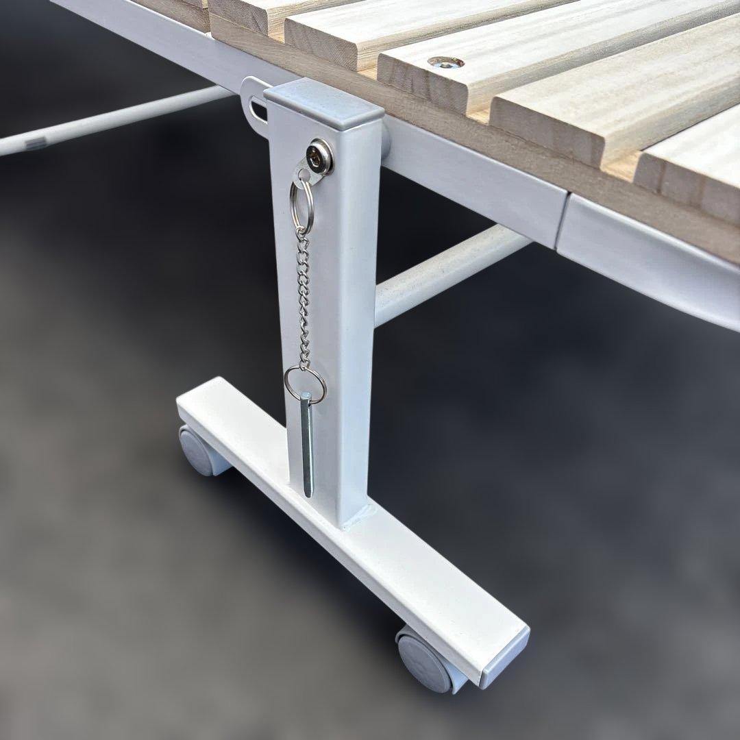 折りたたみベッド/シングルサイズ/木製/マットレス