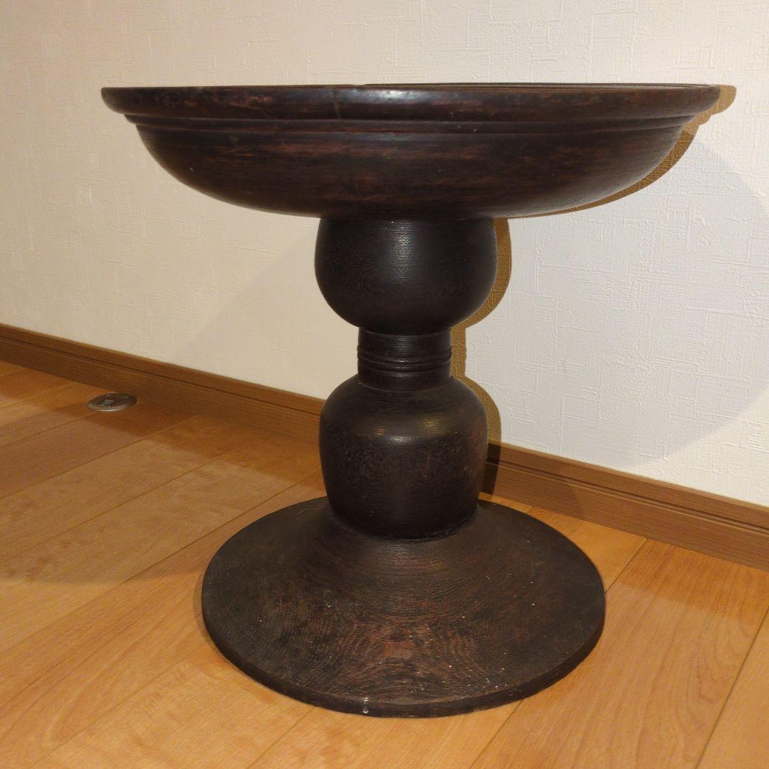 アンティーク木製コンポート皿 ウッドコンポート