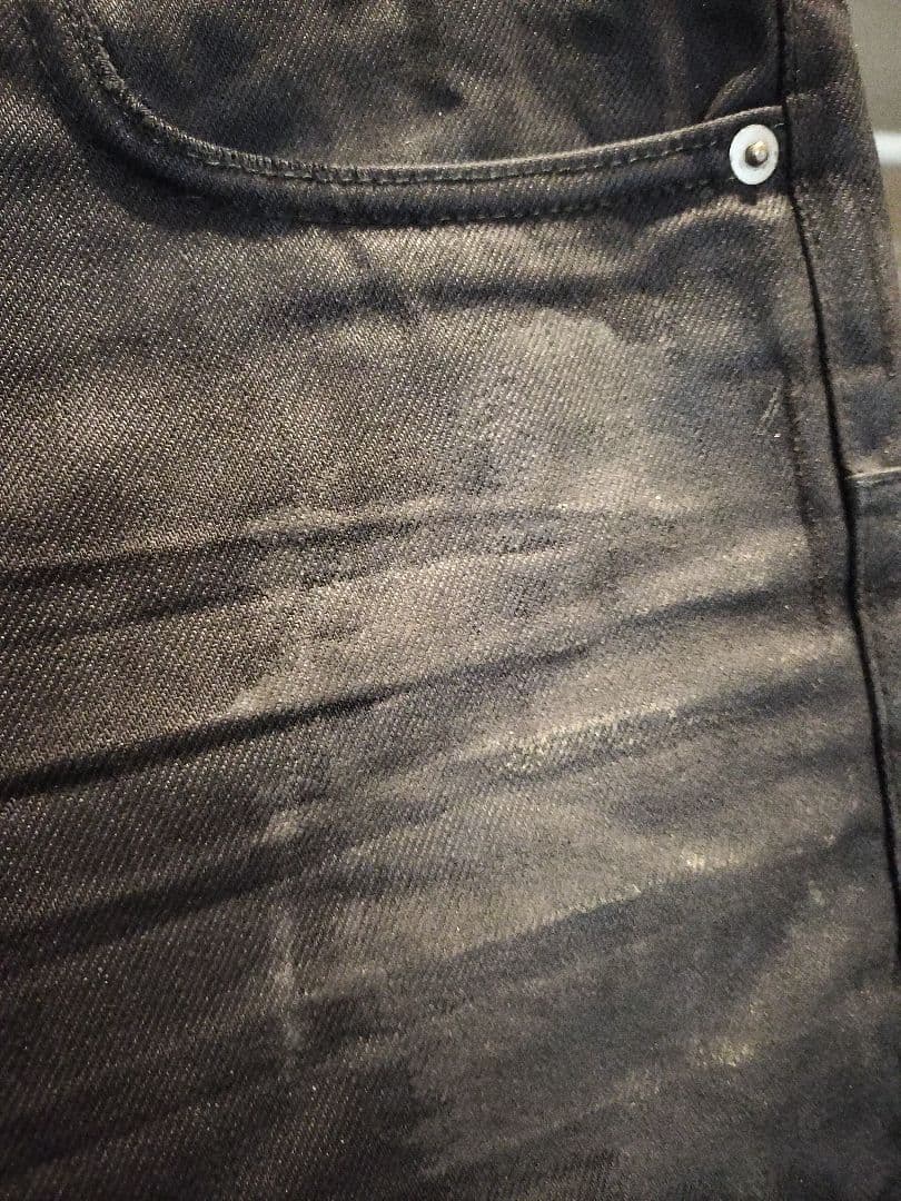 せ Dior Homme グラファイトコーティングデニム 路面店限定