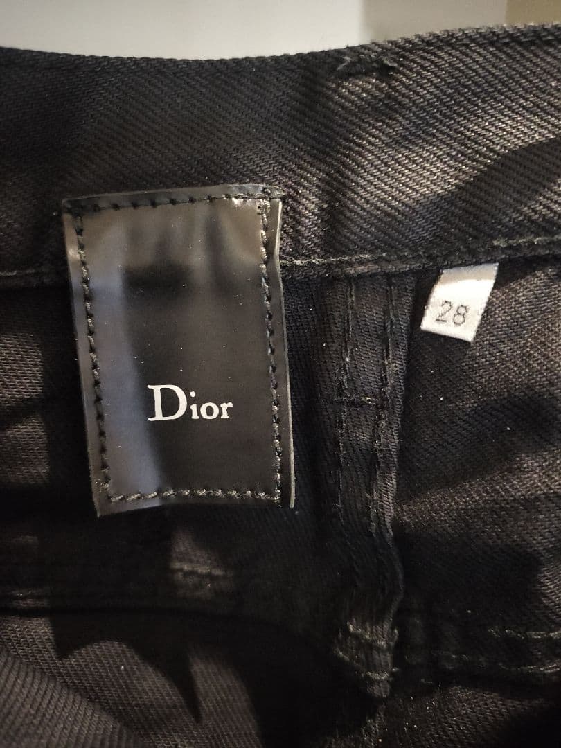 せ Dior Homme グラファイトコーティングデニム 路面店限定