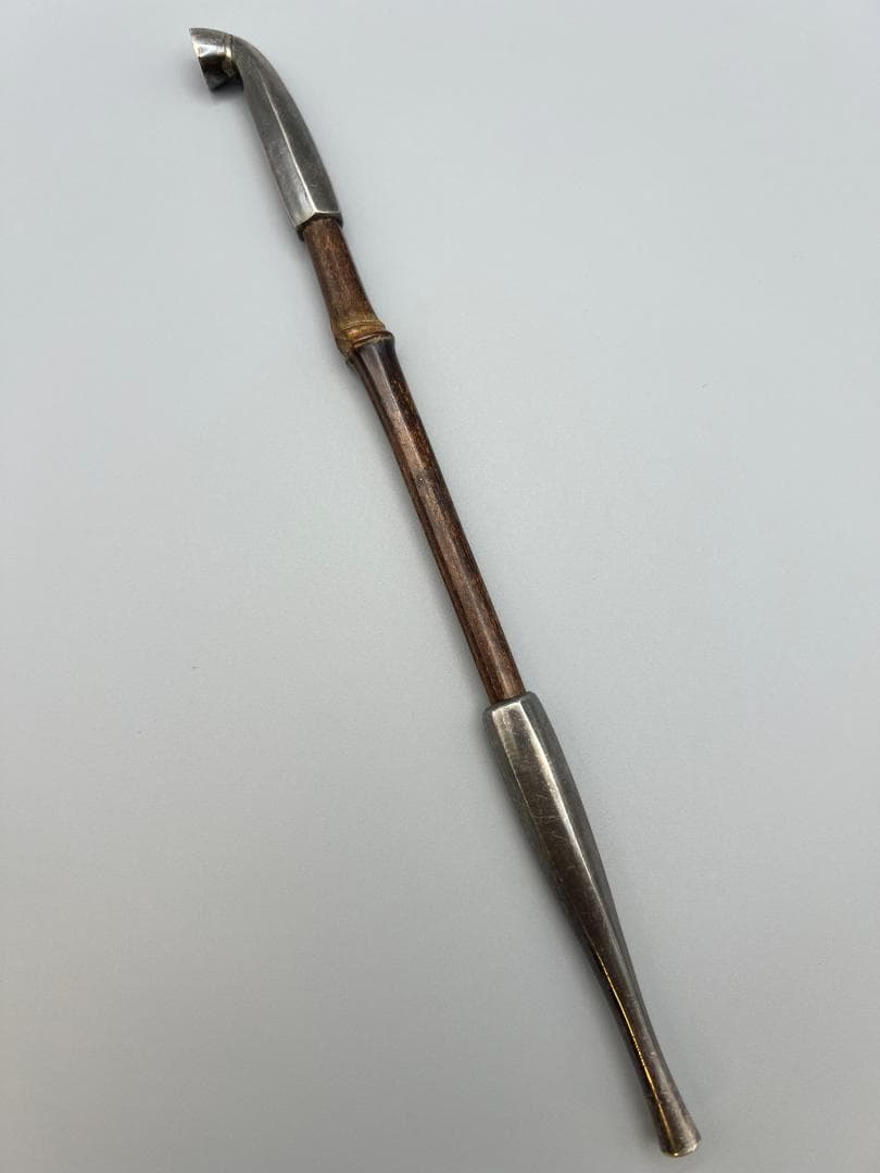 【海】純銀煙管　キセル　純刻印　銀細工　アンティーク　重量約44g