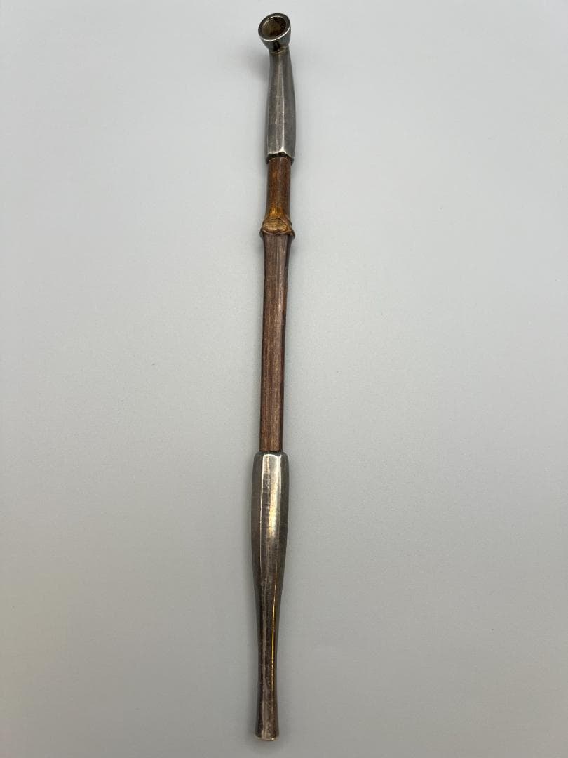 【海】純銀煙管　キセル　純刻印　銀細工　アンティーク　重量約44g