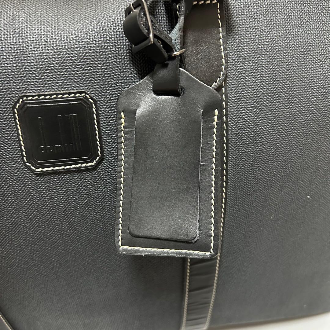 dunhillダンヒル ボストンバッグ ハンドバッグ トラベルバッグ ブラック