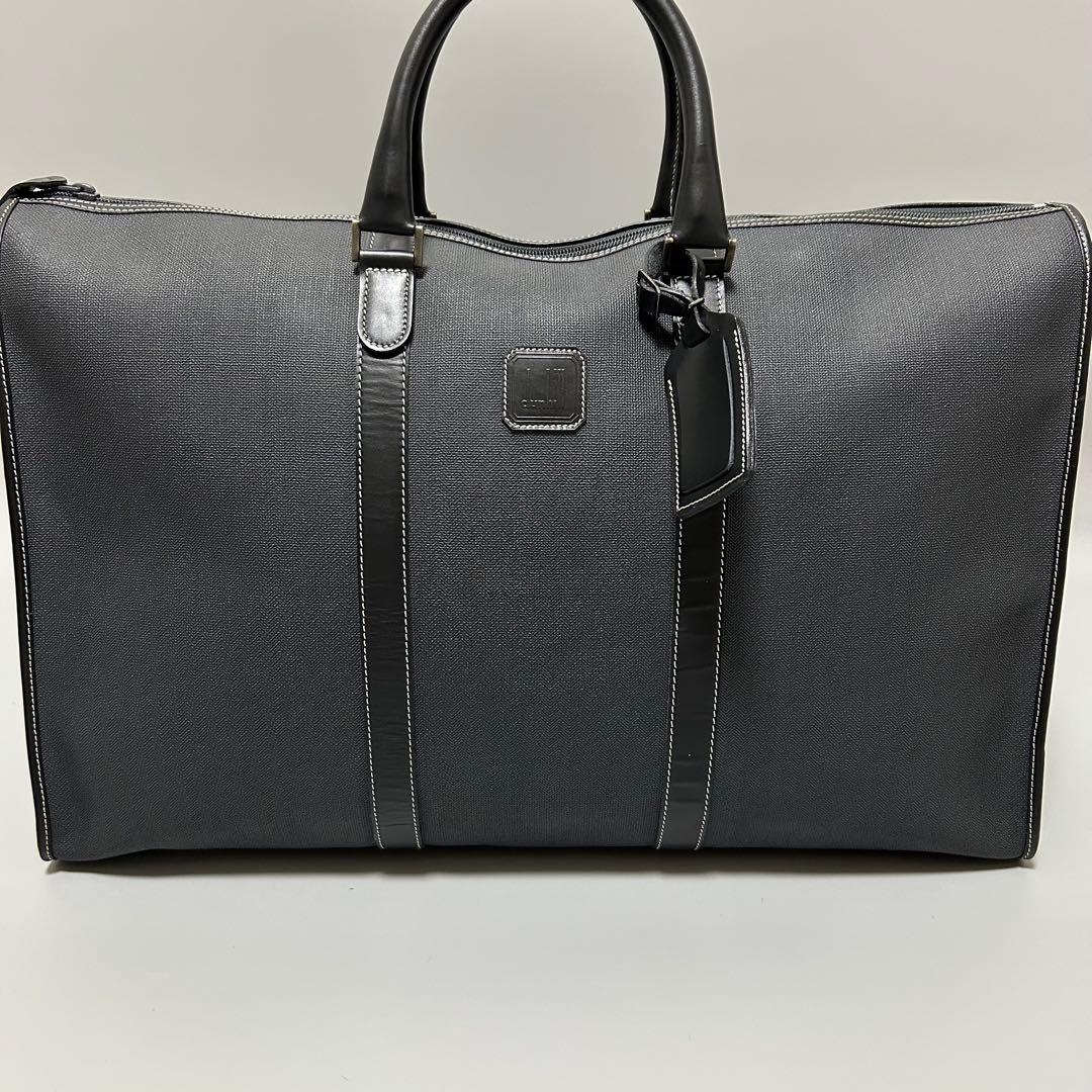 dunhillダンヒル ボストンバッグ ハンドバッグ トラベルバッグ ブラック