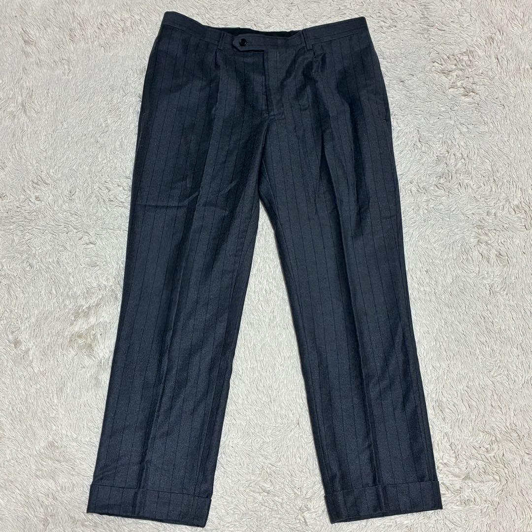 SUIT SELECT marzotto super100's グレー ダブル