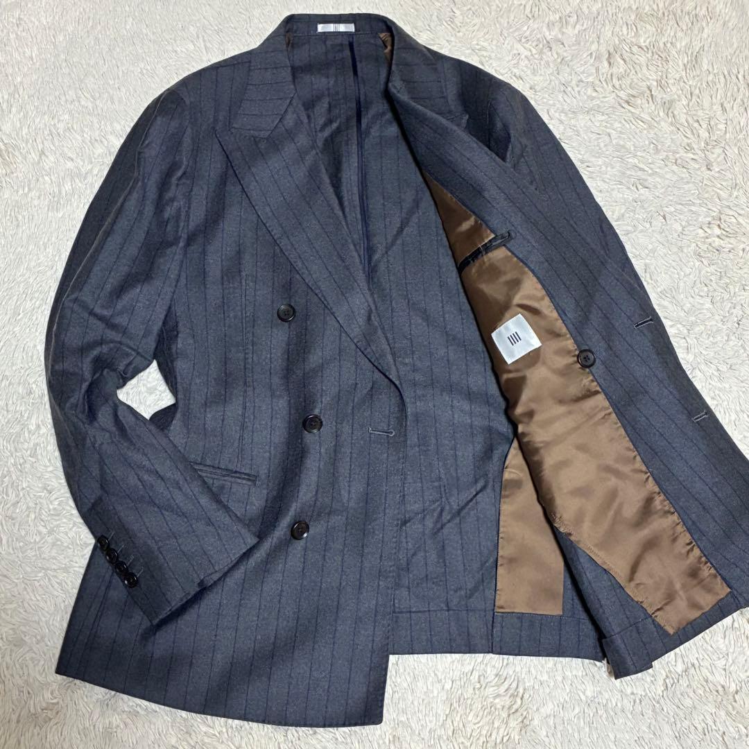 SUIT SELECT marzotto super100's グレー ダブル