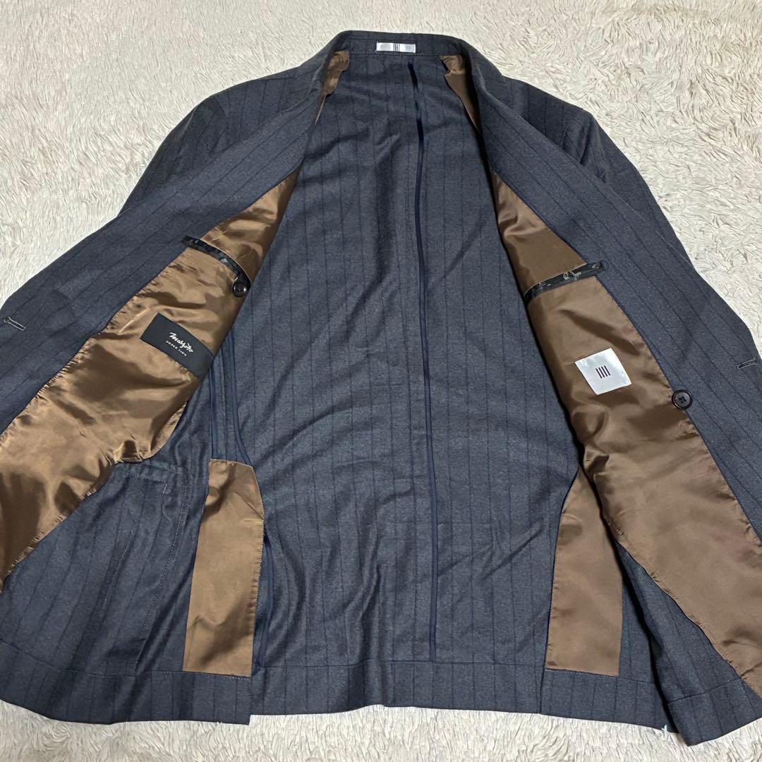SUIT SELECT marzotto super100's グレー ダブル