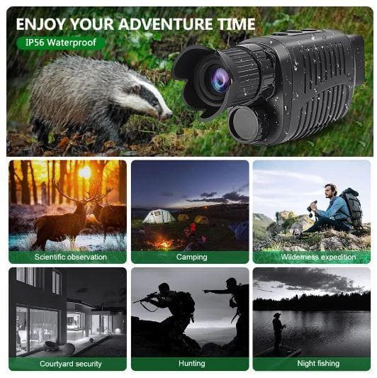 1080P HD 単眼暗視装置赤外線 5x デジタル 128gメモリカード付属