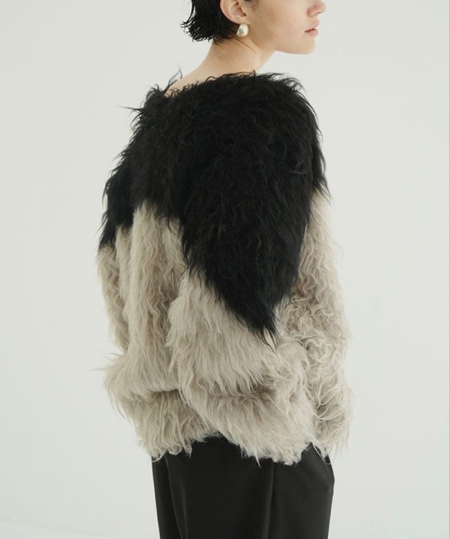 CLANE 新品・タグ付き SHAGGY KNIT CARDIGANサイズ1