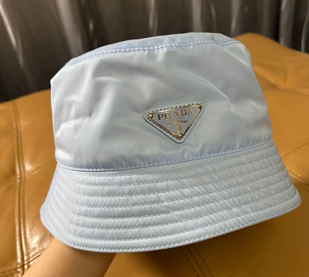 PRADA バケットハット XL ライトブルー