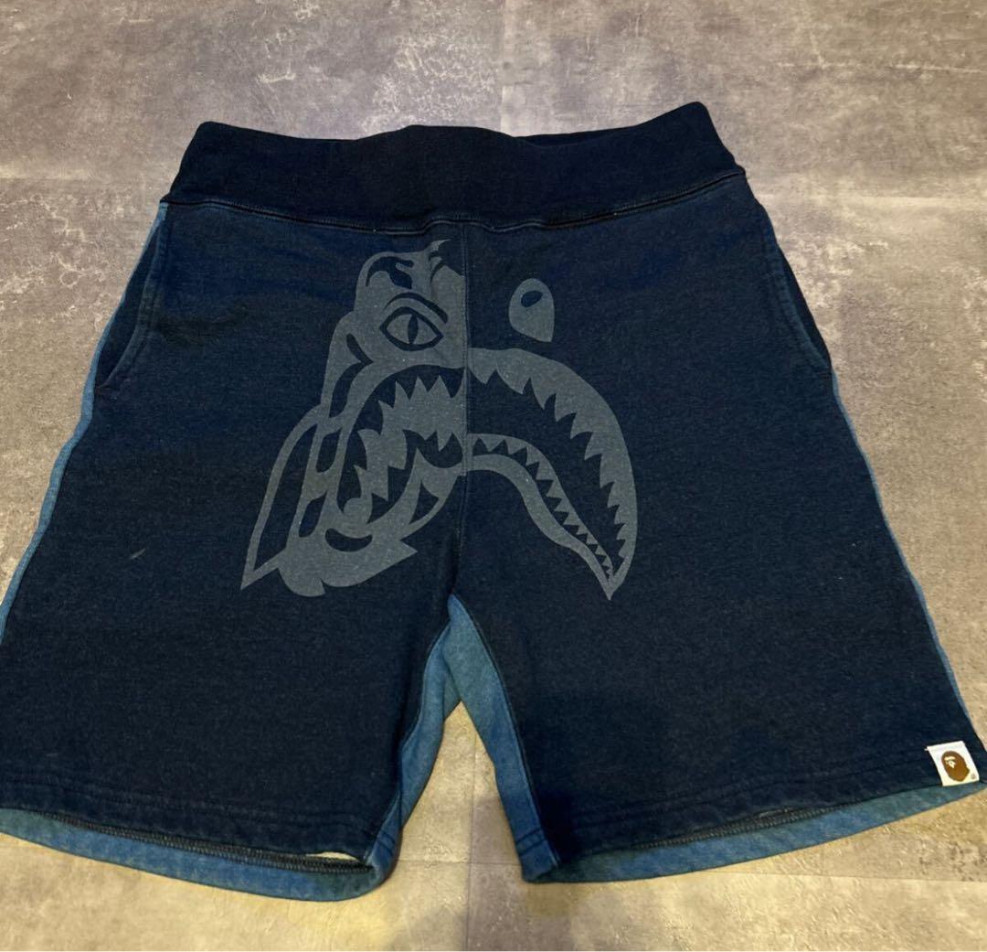 ハーフパンツ エイプ ショーツ シャーク スウェットreadymade