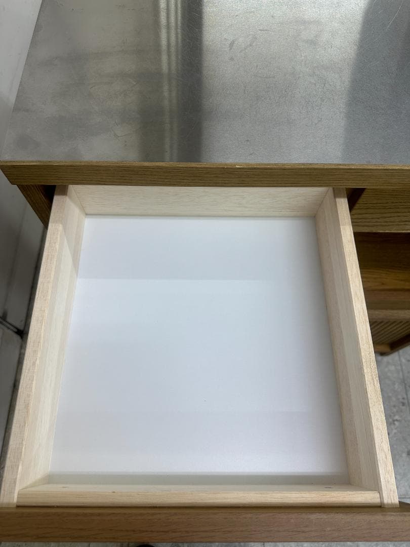 unico ウニコ DIFE キッチンカウンター レンジ台 W800 ブラウン