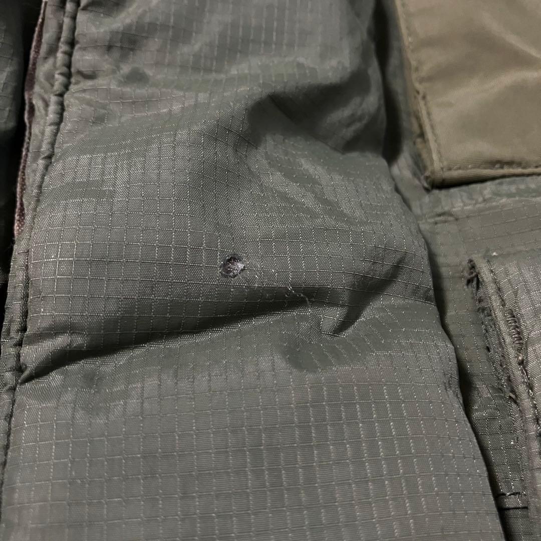 ノースフェイス　７００ＦＰ　ワンポイント刺繍　ダウンジャケット　グリーン　Ｓ