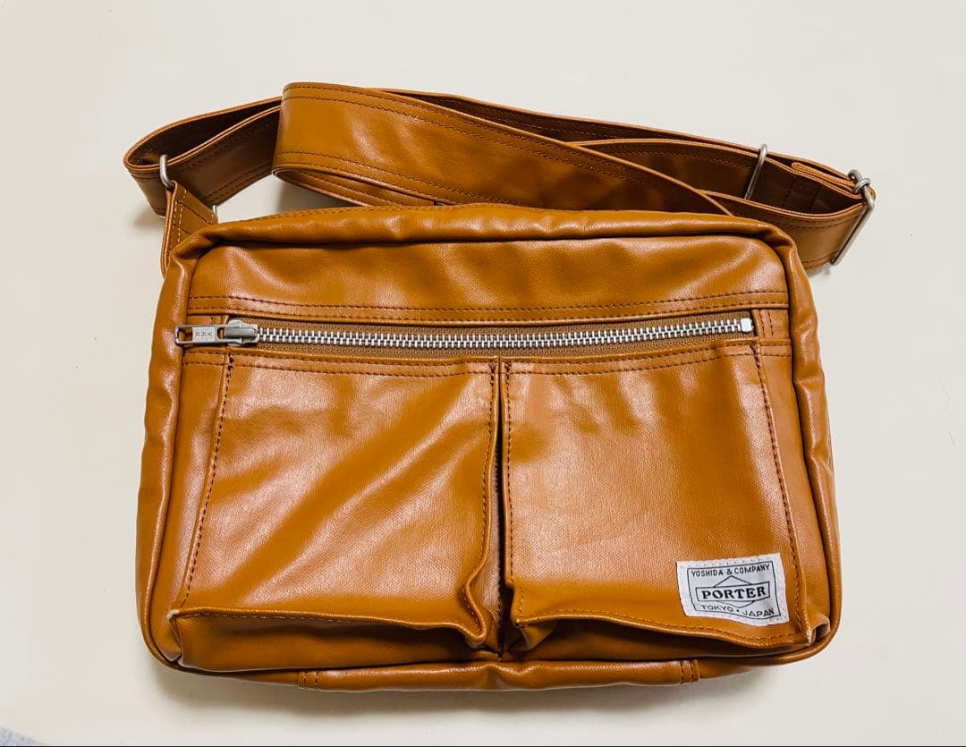 【美品】PORTER ブラウン ショルダーバッグ