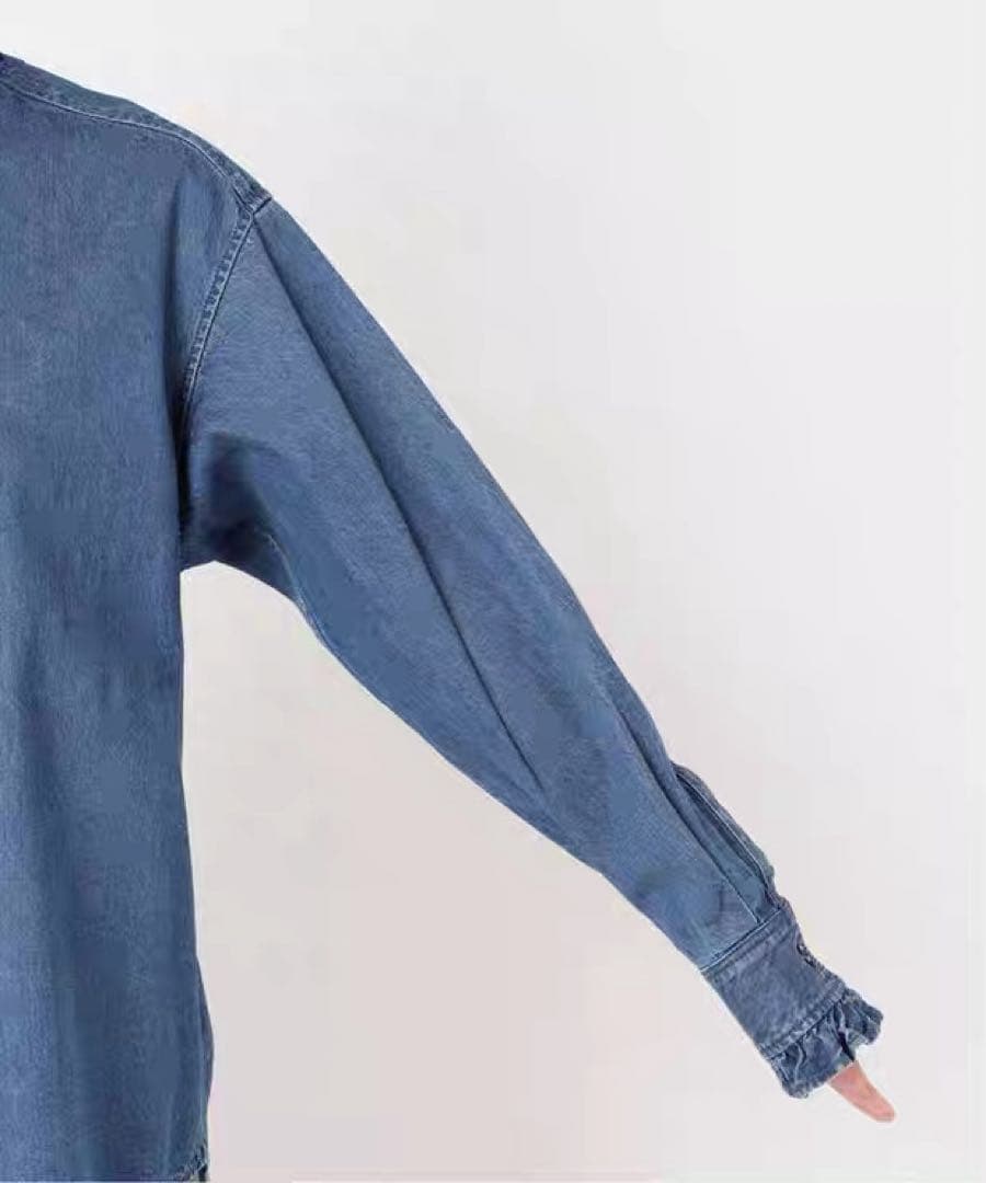 【未使用】ジャーナルスタンダードレリューム デニムフリルシャツ