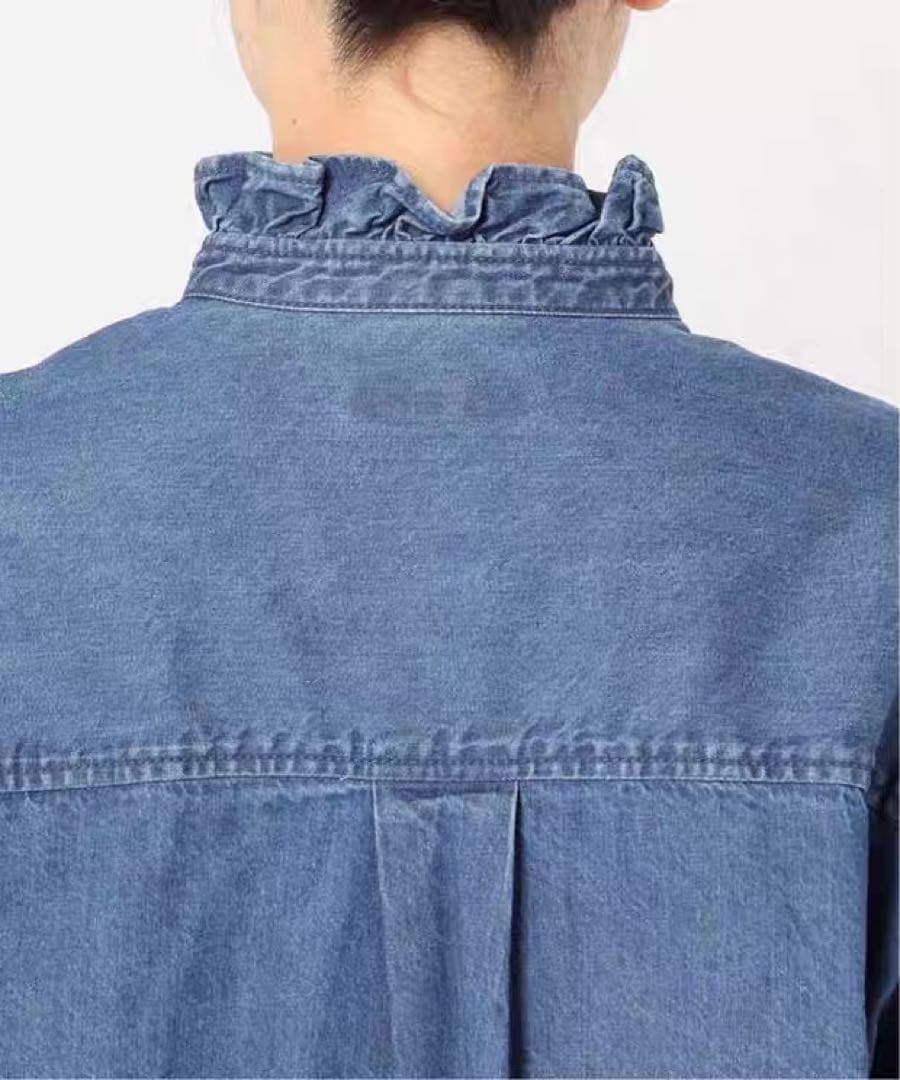 【未使用】ジャーナルスタンダードレリューム デニムフリルシャツ