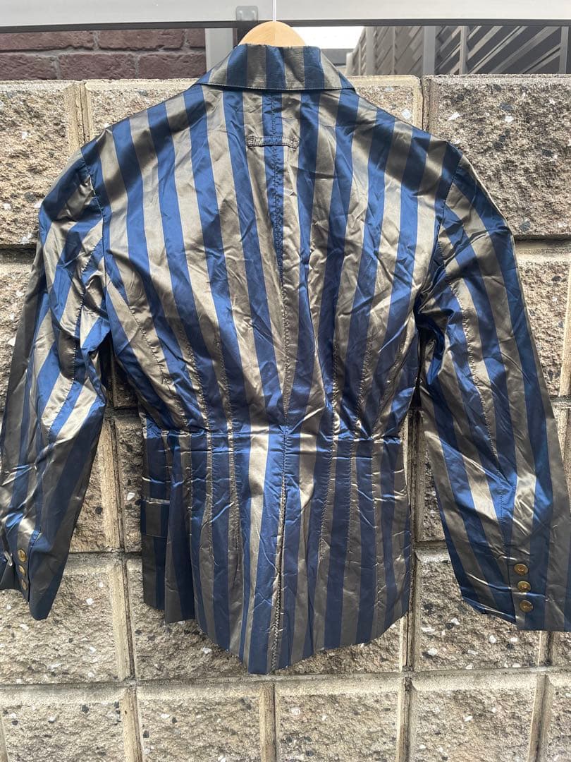 jean paul gaultierストライプダブルジャケット