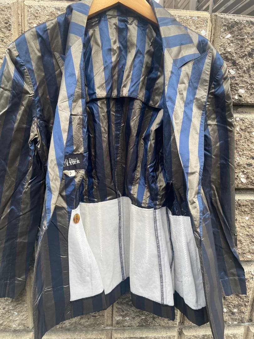 jean paul gaultierストライプダブルジャケット
