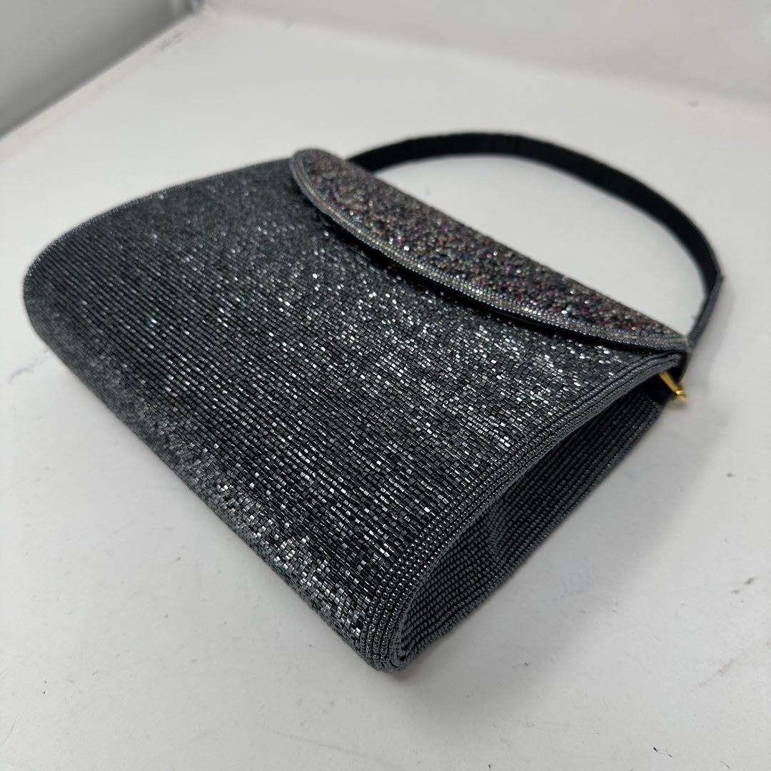 【美品】 KATORIYA ビーズバッグ 2way ショルダー付き 希少 h6
