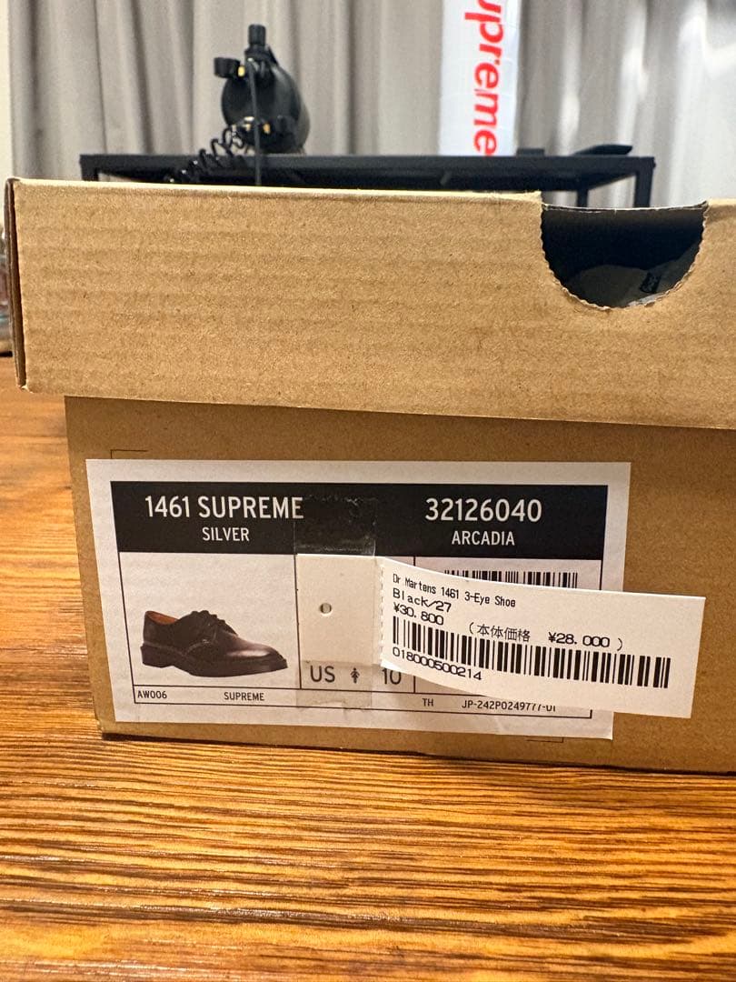 Supreme × Dr.Martens 1461 3 Eye Shoe