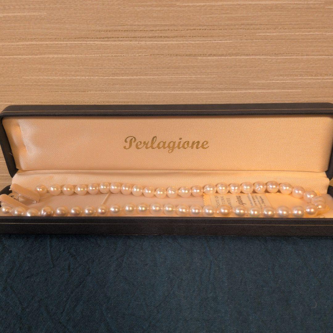 ペルラジオーネ　バロック真珠の一連ネックレス42センチ