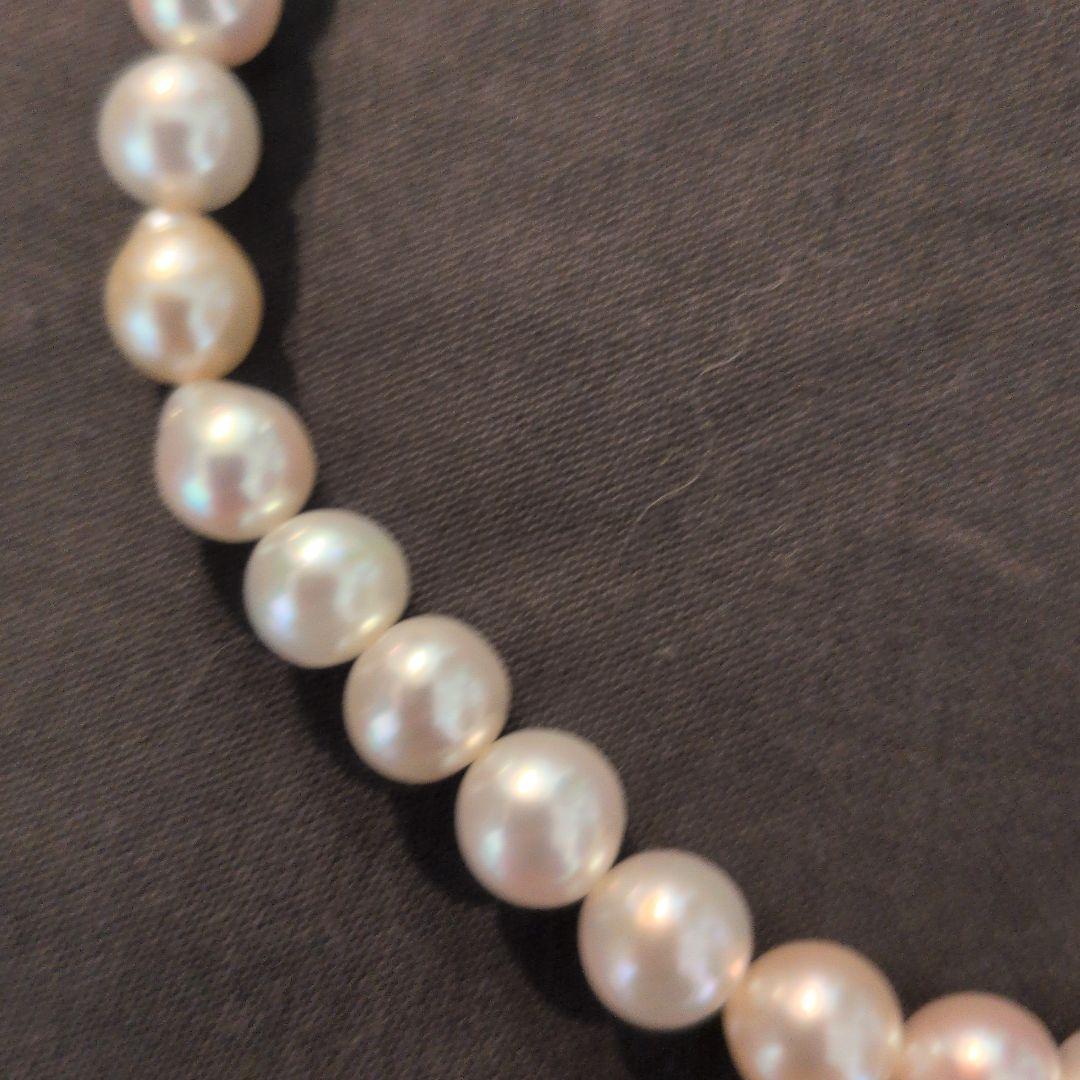 ペルラジオーネ　バロック真珠の一連ネックレス42センチ