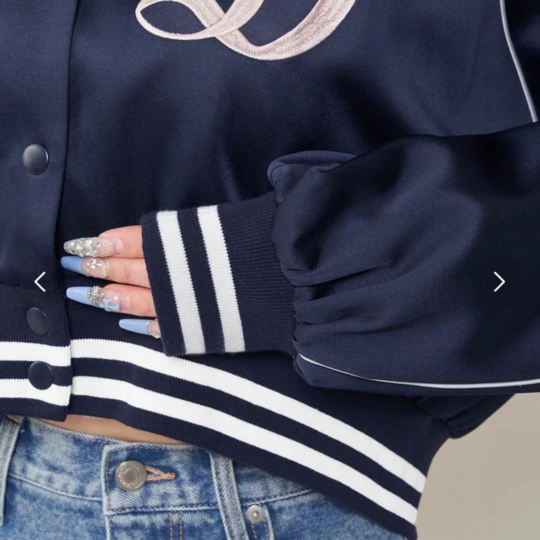 n*a様 【タグ付き】ダーリッチ Darich Clubスカジャン ネイビー