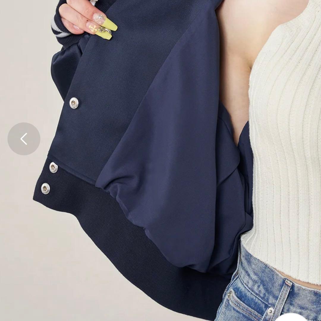 n*a様 【タグ付き】ダーリッチ Darich Clubスカジャン ネイビー