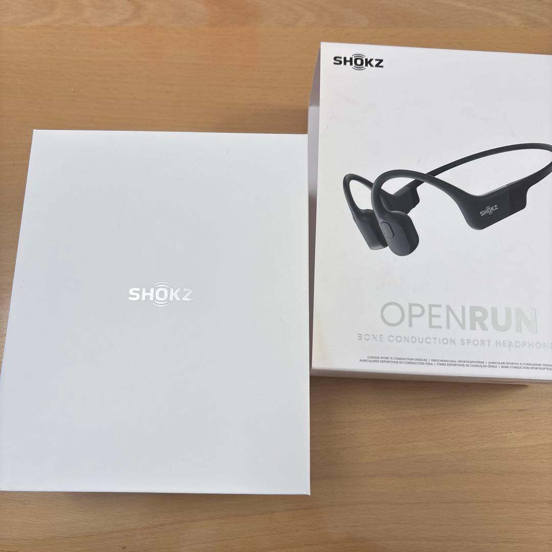 SHOKZ OPENRUN 黒＊骨伝導イヤホン　bluetooth＊ヘッドフォン