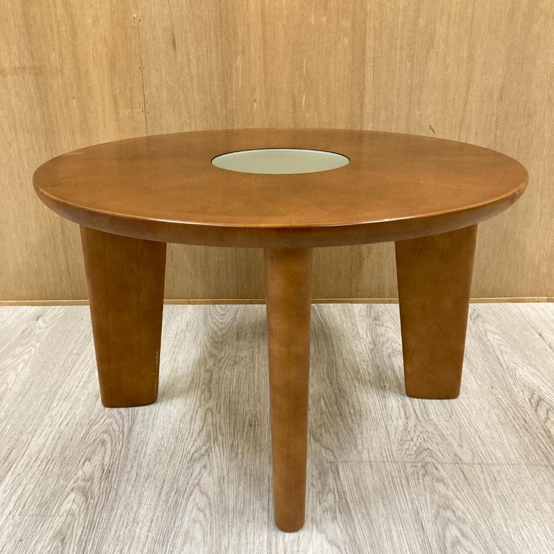 【マルニ】サイドテーブル　センターテーブル　リビングテーブル　円形