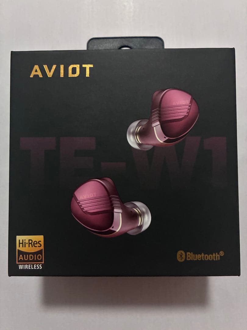 AVIOT TEーW1レッド Bluetooth イヤホン