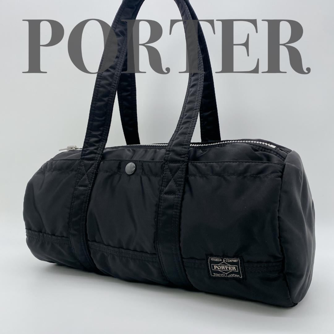 極美品 ポーター タンカー ミニボストン ドラム ロゴ綺麗