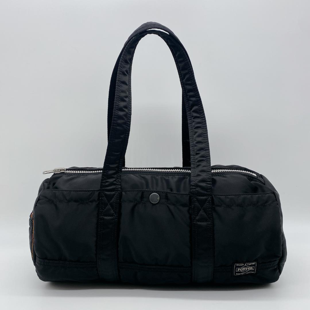 極美品 ポーター タンカー ミニボストン ドラム ロゴ綺麗