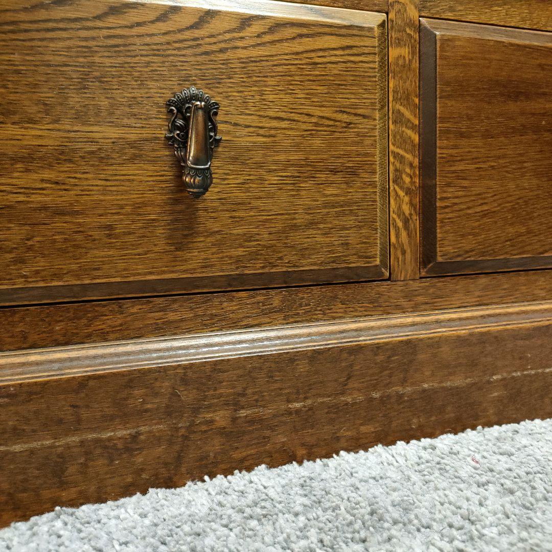 【ヴィンテージ三越家具】Bruggeナラ無垢材高級チェスト 横浜ダニエル取り扱い