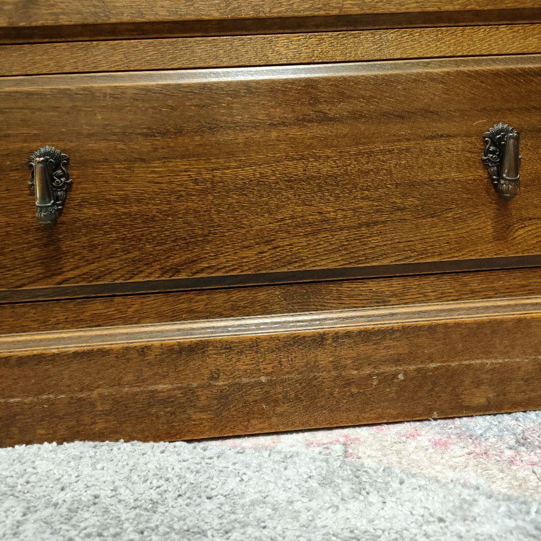 【ヴィンテージ三越家具】Bruggeナラ無垢材高級チェスト 横浜ダニエル取り扱い