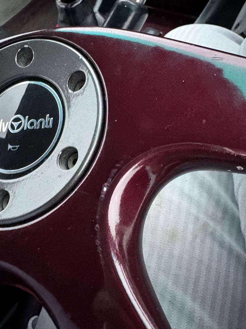 italvolanti バーガンディ ステアリング