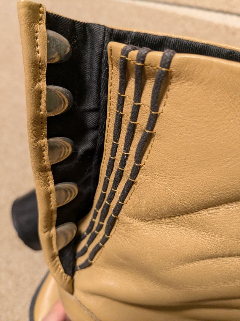 イタリア製　本革　レザー　足袋ブーツ　38 キャメル