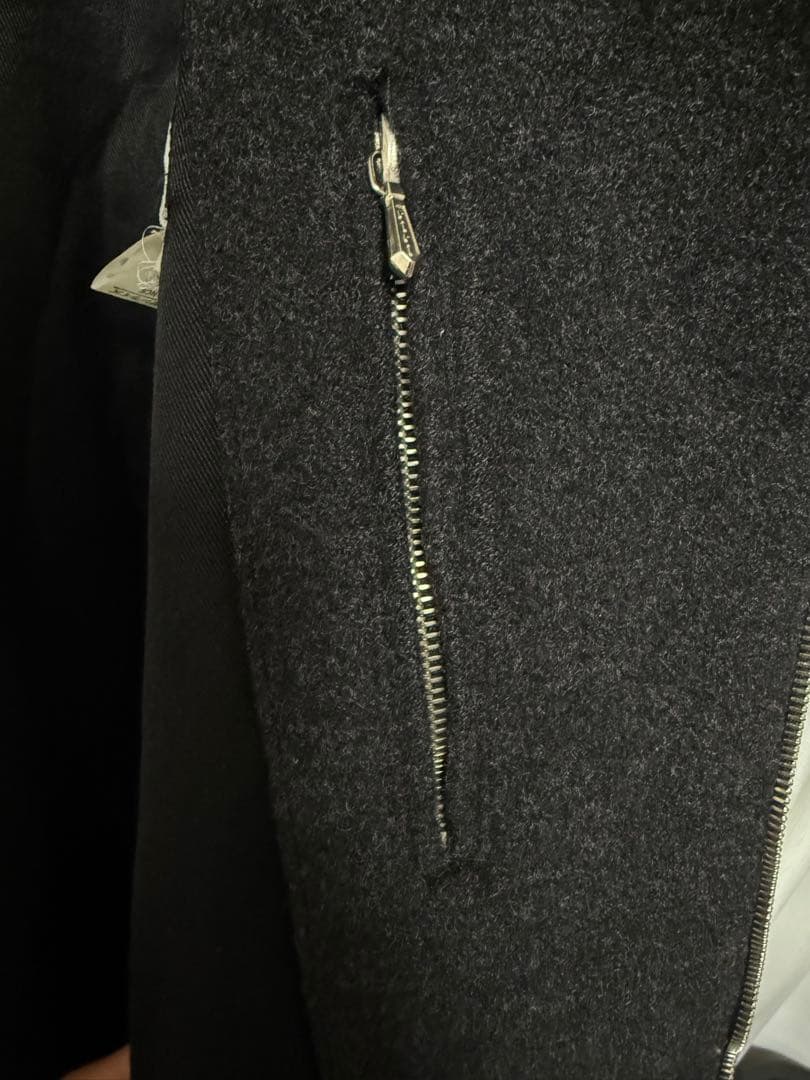 agnes b. アニエスベー ウールジャケット カシミヤ　ジップアップ 1