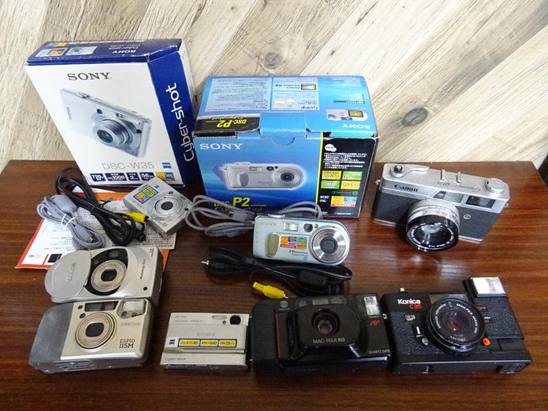 ジ*ー様 阪029 カメラ 7点 まとめ売り キャノン ペンタックス ソニー コ