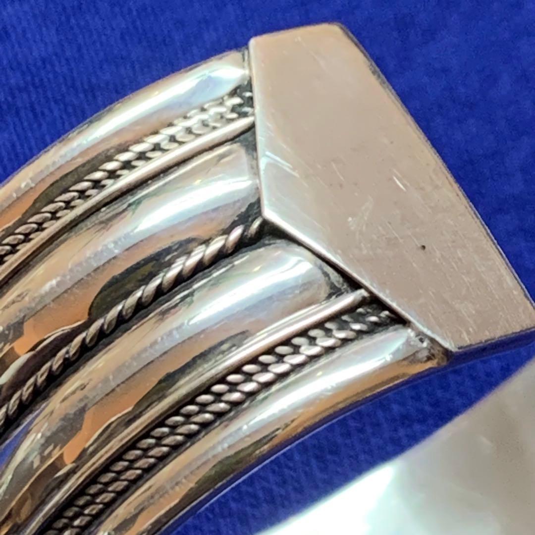 ☆★ silver925 バングル ライン装飾インディアンジュエリー★☆
