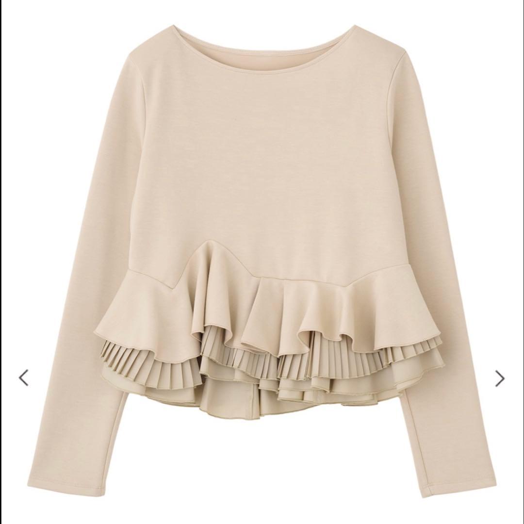 【未着用】COCO DEAL ランダムフリルペプラムトップス