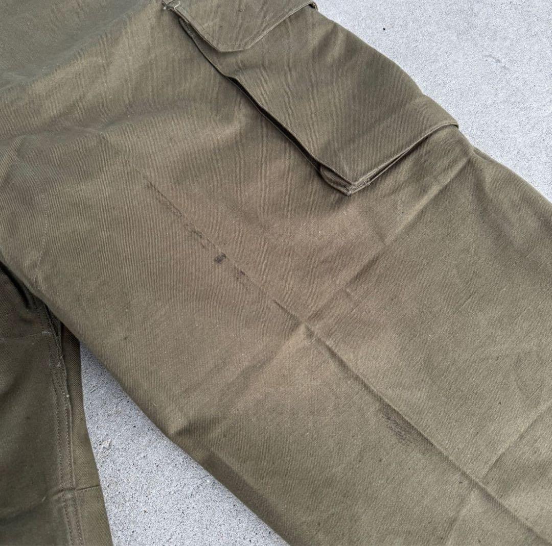 ビンテージ　デッドストック　ミリタリー　フランス軍　M47　カーゴパンツ
