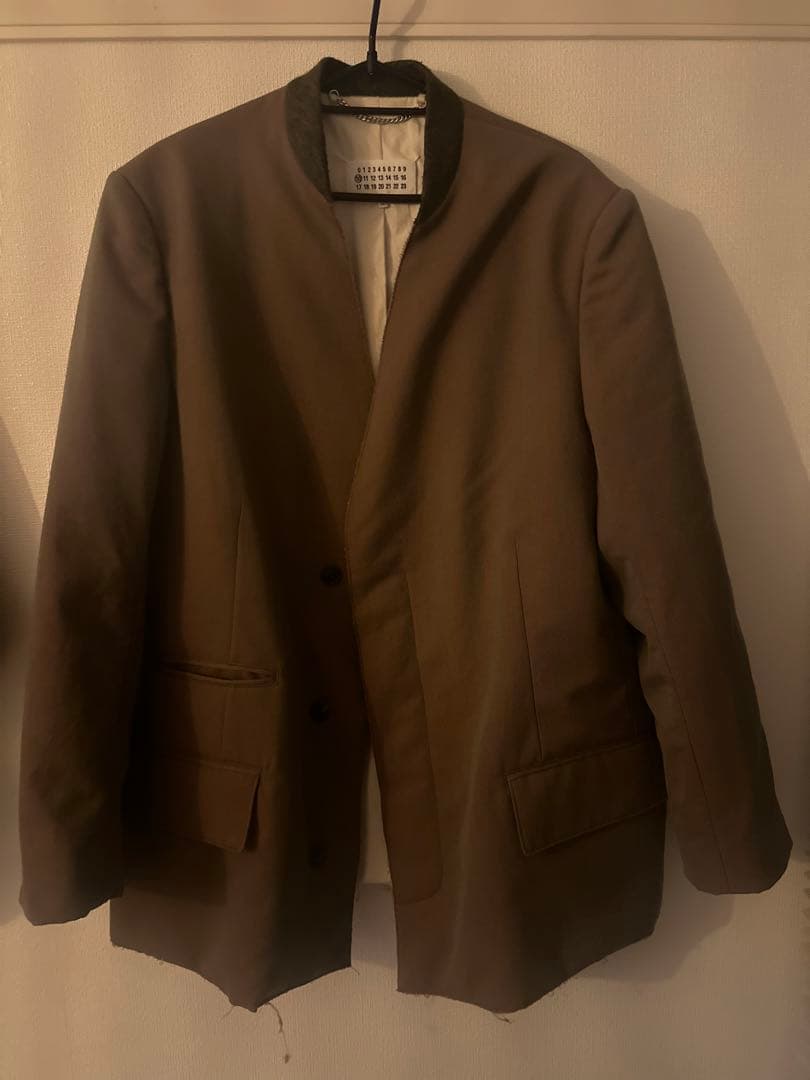 【じゃぱん】メゾンマルジェラ ノーカラージャケット 46